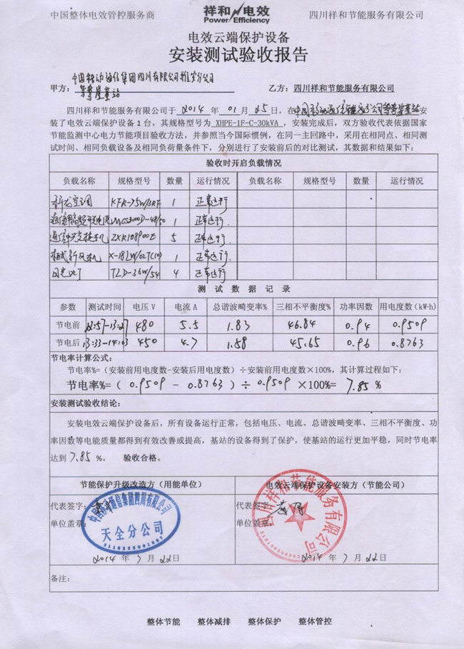 雅安移动分公司（天全鸳鸯岩基站）验收报告1.jpg